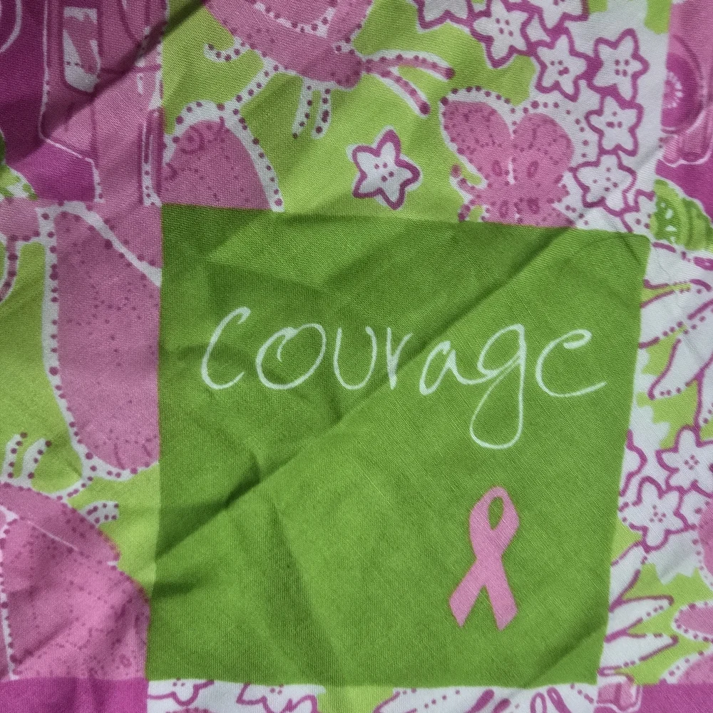 Lilly Pulitzer Ford Motor Breast Cancer Awareness Life Hope Courage Scarf
